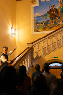 Herr Essl on the Grand Staircase