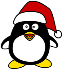 santa penguin