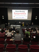 Short talk awardees Erika Chacin and Emeline Roger, with poster prize awardees Enes Ugur and Magdalena Valenta