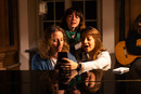 Janet, Gizem, Beyza at the piano