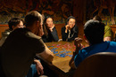 Yanshuang and Jingwen at the game table